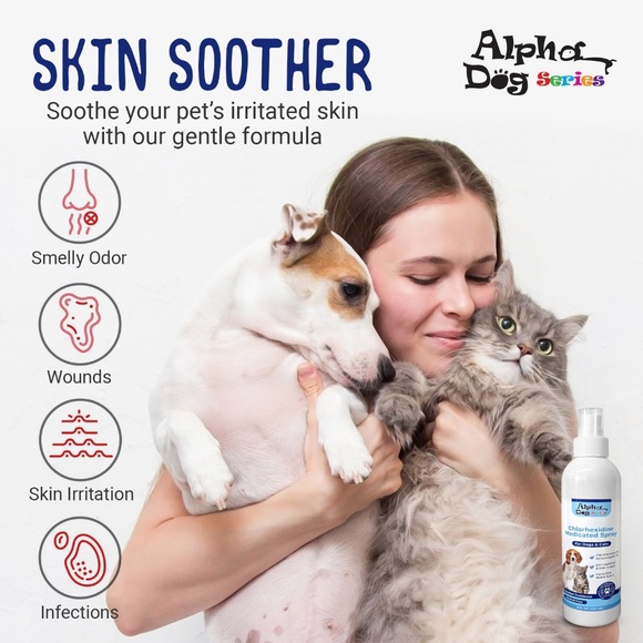 Alpha Dog Series Chlorhexidine Ketoconazole Anti Itch Hot Spot Relief Spray - Picture 7 of 7
